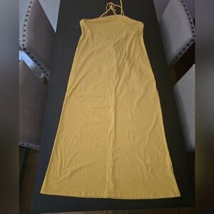 Roxie Backless Maxi Dress - Yellow